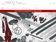 Tablet Screenshot of micocouture.com